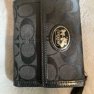Coach black womens wallet